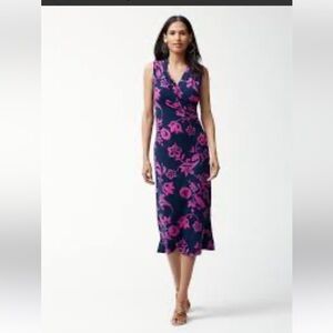 NWT retail $129 size M Tommy Bahama San Lucia wrap midi dress with Floral Print